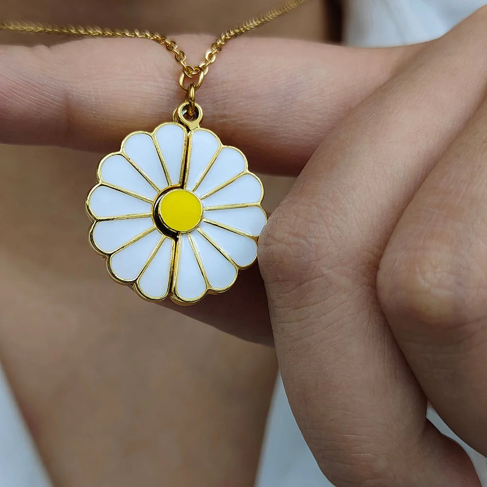 Collier Marguerite Message Personnalisé